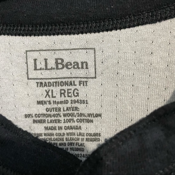 L.L. Bean long sleeve Henley shirt - XL - Picture 2 of 4